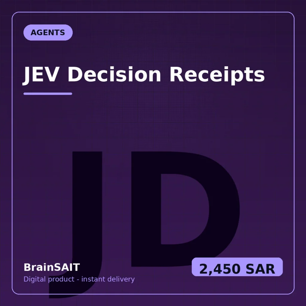 JEV Decision Receipts